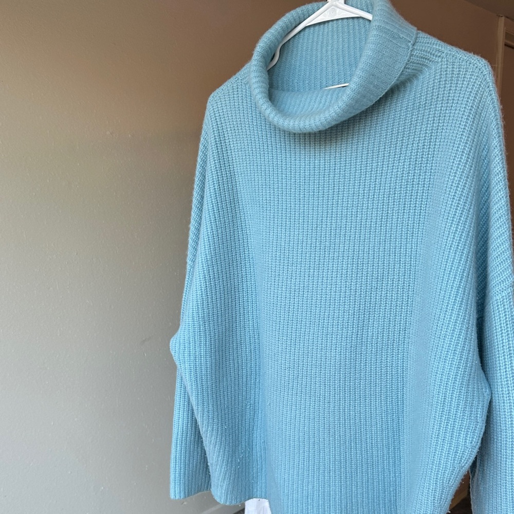 J. Crew Light Blue Cashmere Sweater